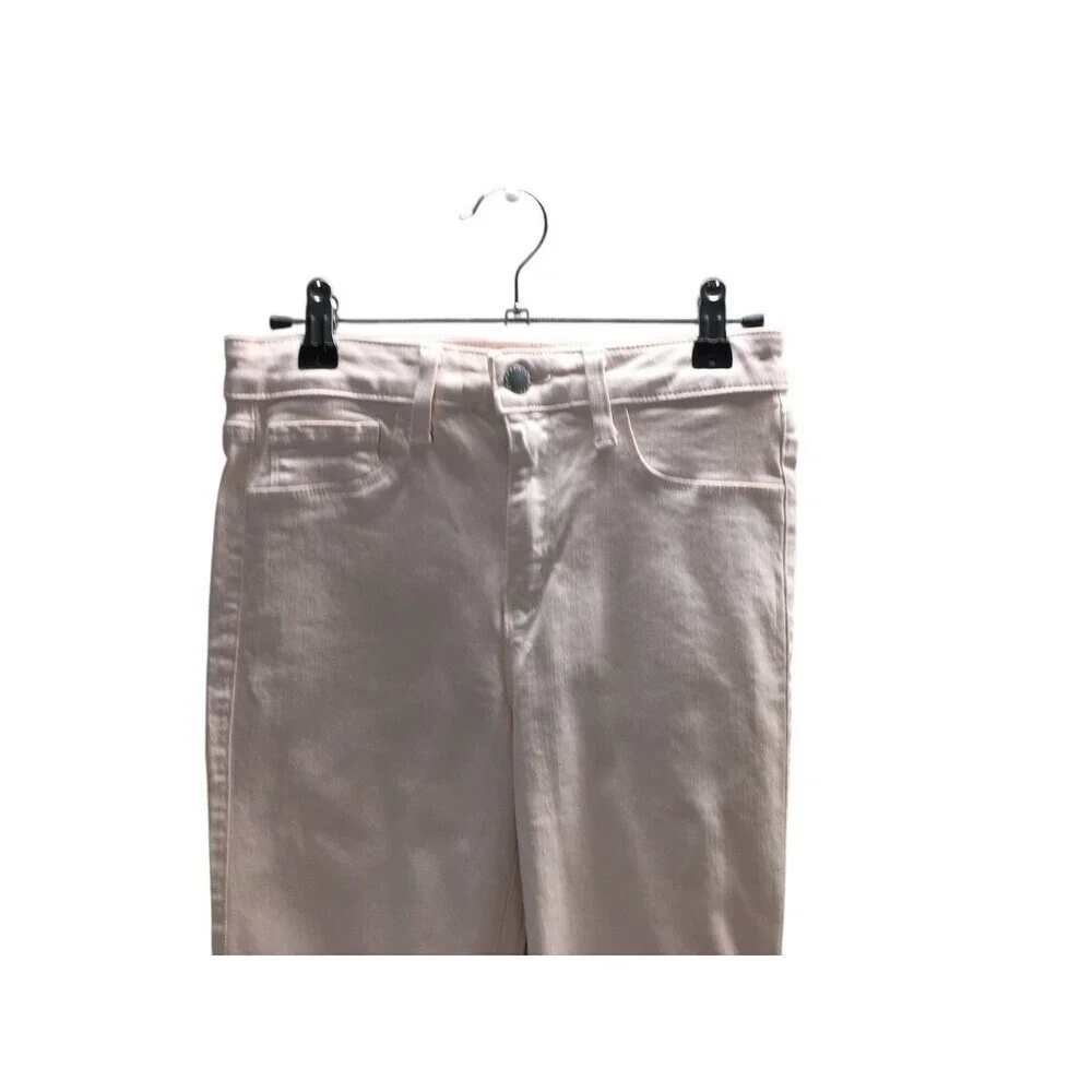 L'Agence Jeans Women's Size 25 Quartz Pink Margot Skinny Cotton Blend